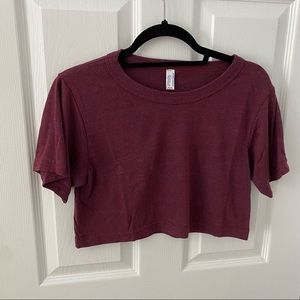 American Apparel cropped t-shirt, one size